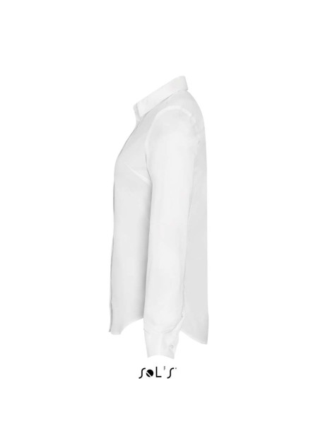 SOL'S BLAKE WOMEN - LONG SLEEVE STRETCH SHIRT Fehér 