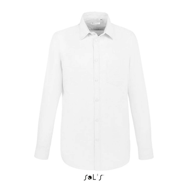 SOL'S BOSTON FIT - LONG SLEEVE OXFORD MEN'S SHIRT Fehér 