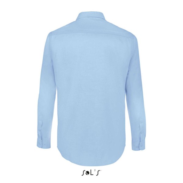 SOL'S BOSTON FIT - LONG SLEEVE OXFORD MEN'S SHIRT Kék 