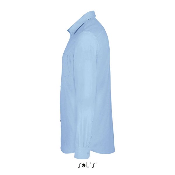 SOL'S BOSTON FIT - LONG SLEEVE OXFORD MEN'S SHIRT Kék 