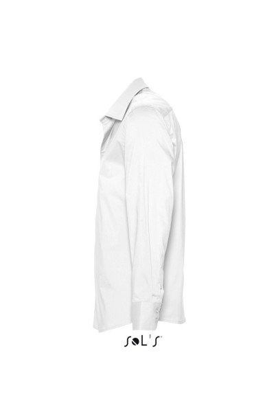SOL'S BRIGHTON - LONG SLEEVE STRETCH MEN'S SHIRT Fehér 