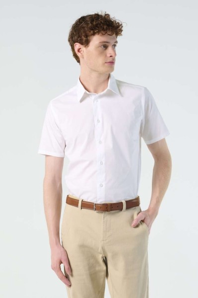 SOL'S BROADWAY - SHORT SLEEVE STRETCH MEN'S SHIRT Fekete 