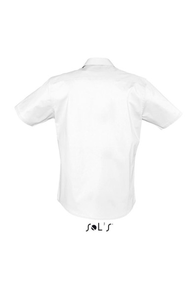 SOL'S BROADWAY - SHORT SLEEVE STRETCH MEN'S SHIRT Fehér 