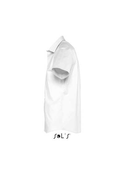 SOL'S BROADWAY - SHORT SLEEVE STRETCH MEN'S SHIRT Fehér 