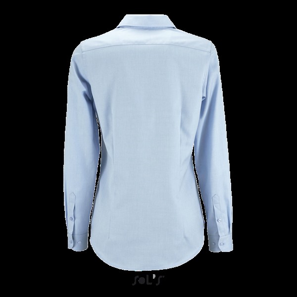 SOL'S BRODY WOMEN - HERRINGBONE SHIRT Kék 