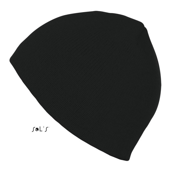 SOL'S BRONX - UNISEX ACRYLIC HAT Fekete 