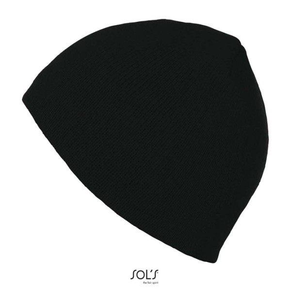 SOL'S BRONX - UNISEX ACRYLIC HAT Fekete 