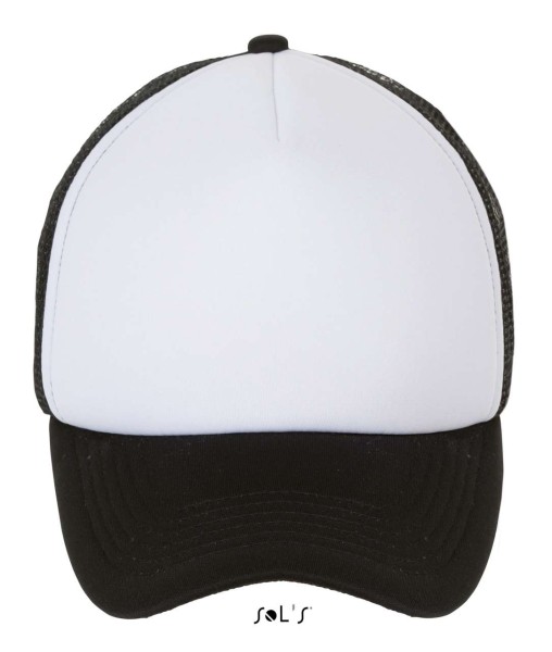 SOL'S BUBBLE - FIVE PANEL MESH CAP Fehér 