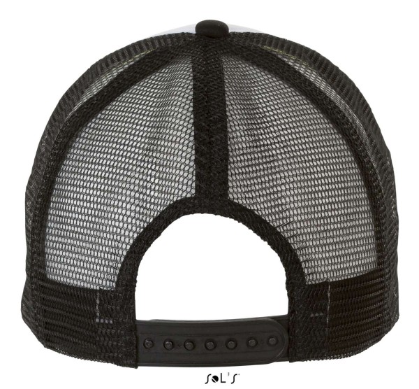 SOL'S BUBBLE - FIVE PANEL MESH CAP Fehér 