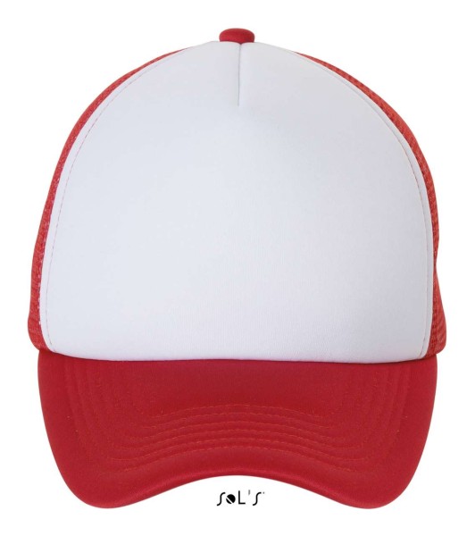 SOL'S BUBBLE - FIVE PANEL MESH CAP Fehér 