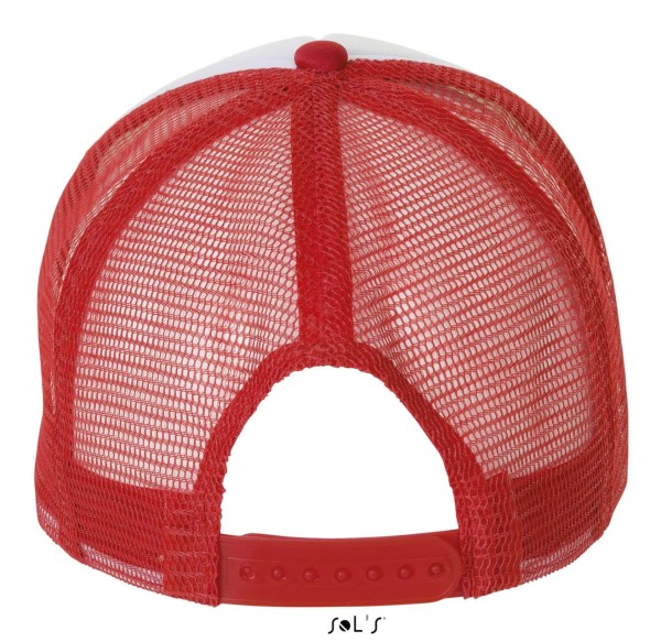 SOL'S BUBBLE - FIVE PANEL MESH CAP Fehér 