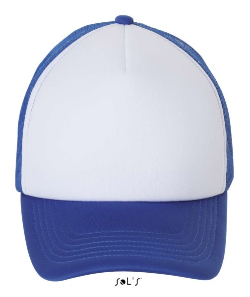 SOL'S BUBBLE - FIVE PANEL MESH CAP Fehér 