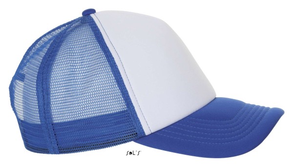 SOL'S BUBBLE - FIVE PANEL MESH CAP Fehér 