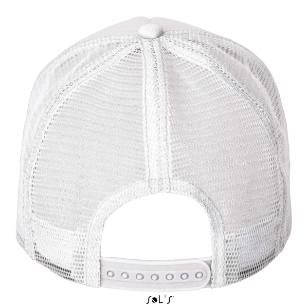 SOL'S BUBBLE - FIVE PANEL MESH CAP Fehér 