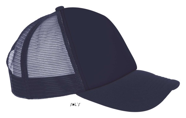 SOL'S BUBBLE - FIVE PANEL MESH CAP Kék 