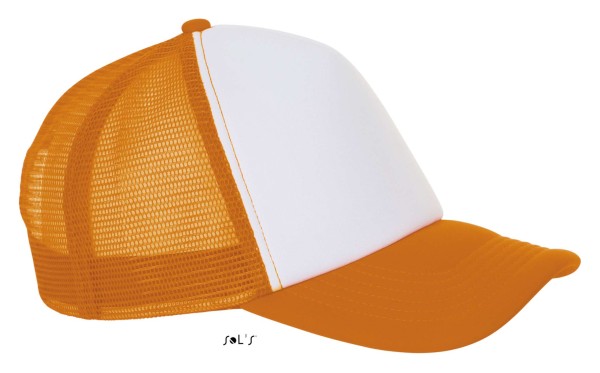 SOL'S BUBBLE - FIVE PANEL MESH CAP Narancssárga 