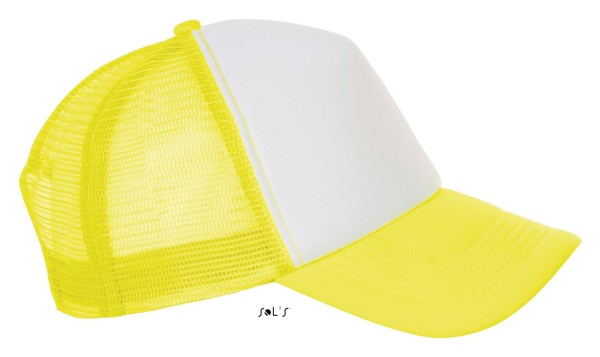 SOL'S BUBBLE - FIVE PANEL MESH CAP Sárga 