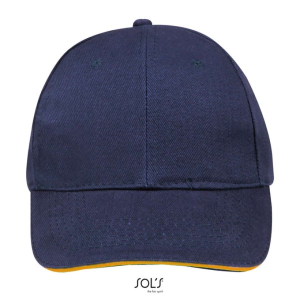 SOL'S BUFFALO - SIX PANEL CAP Kék 