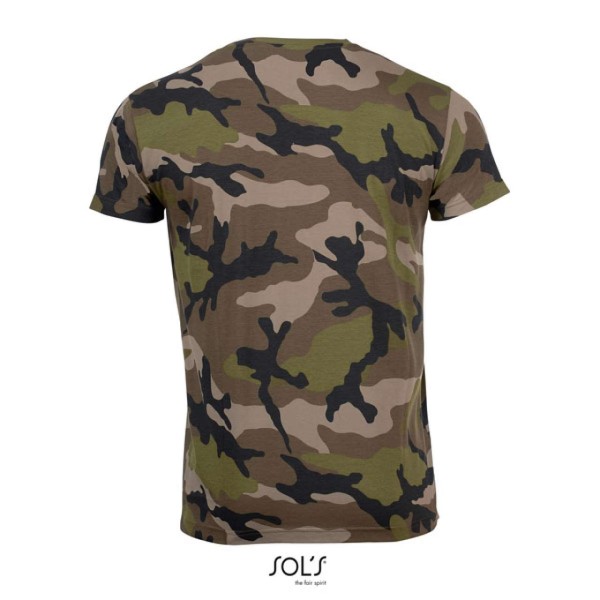 SOL'S CAMO MEN -KÖRNYAKÚ PÓLÓ Szines 