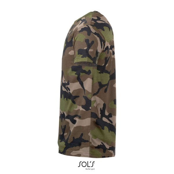 SOL'S CAMO MEN -KÖRNYAKÚ PÓLÓ Szines 
