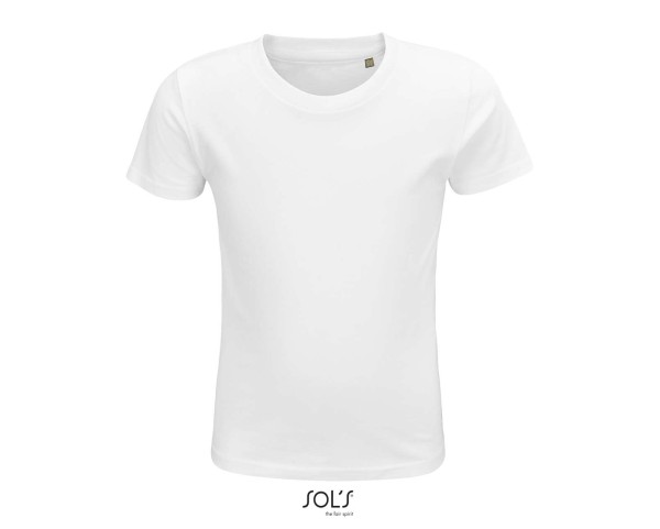 SOL'S CRUSADER KIDS' - ROUND-NECK FITTED JERSEY T-SHIRT Fehér 