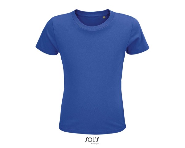 SOL'S CRUSADER KIDS' - ROUND-NECK FITTED JERSEY T-SHIRT Kék 