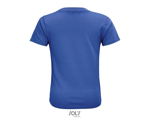 SOL'S CRUSADER KIDS' - ROUND-NECK FITTED JERSEY T-SHIRT Kék 