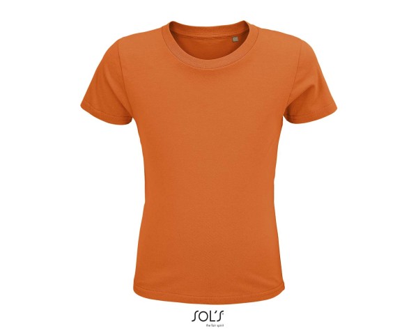 SOL'S CRUSADER KIDS' - ROUND-NECK FITTED JERSEY T-SHIRT Narancssárga 