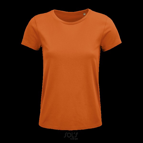 SOL'S CRUSADER WOMEN - ROUND-NECK FITTED JERSEY T-SHIRT Narancssárga 