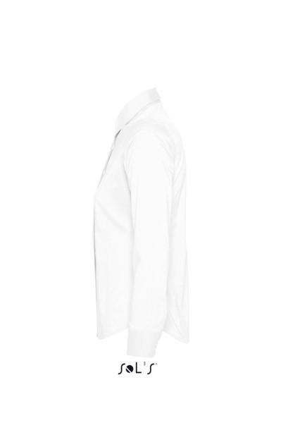 SOL'S EDEN - LONG SLEEVE STRETCH WOMEN'S SHIRT Fehér 