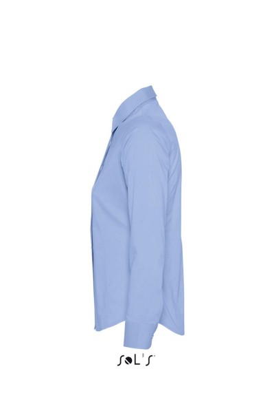 SOL'S EDEN - LONG SLEEVE STRETCH WOMEN'S SHIRT Kék 