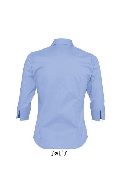SOL'S EFFECT - 3/4 SLEEVE STRETCH WOMEN'S SHIRT Kék 