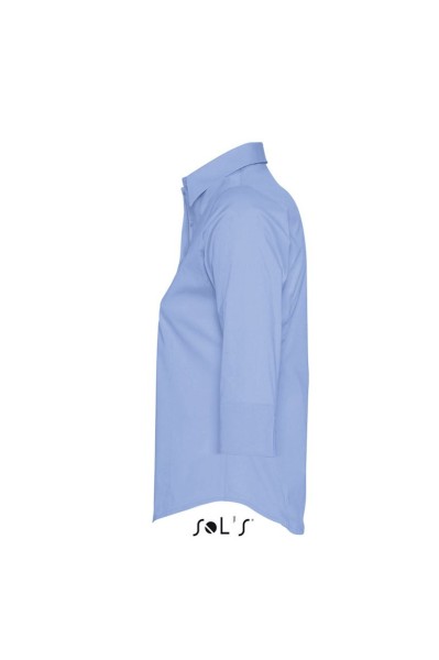 SOL'S EFFECT - 3/4 SLEEVE STRETCH WOMEN'S SHIRT Kék 