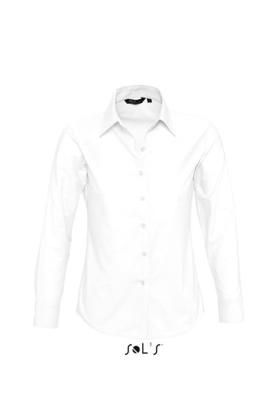 SOL'S EMBASSY - LONG SLEEVE OXFORD WOMEN'S SHIRT Fehér 