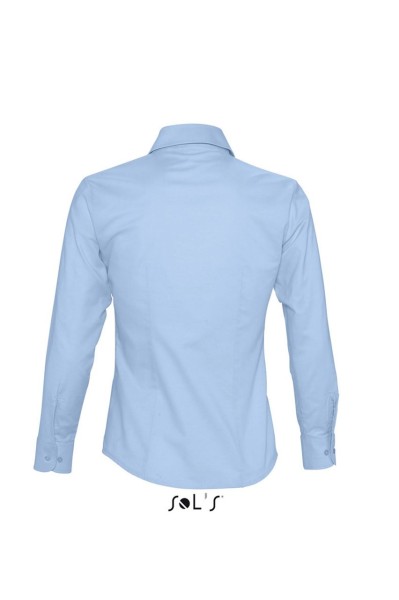 SOL'S EMBASSY - LONG SLEEVE OXFORD WOMEN'S SHIRT Kék 