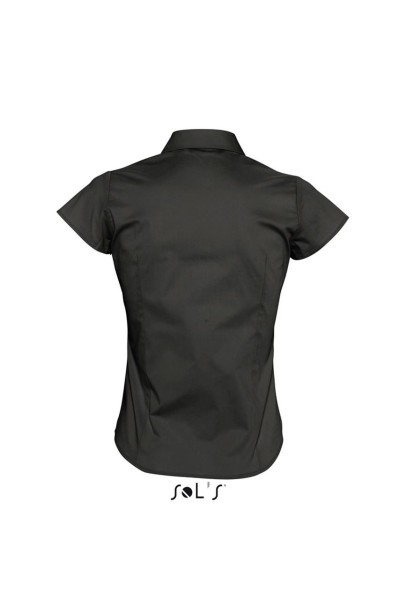 SOL'S EXCESS - SHORT SLEEVE STRETCH WOMEN'S SHIRT Fekete 