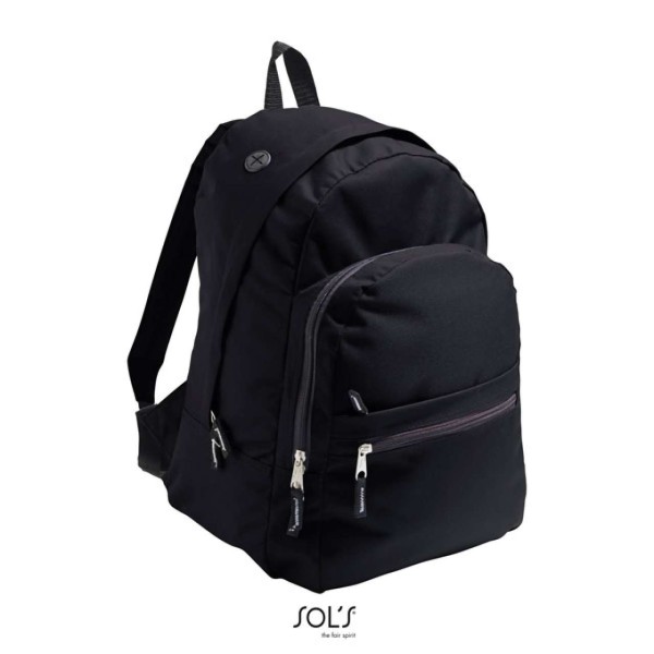 SOL'S EXPRESS - 600D POLYESTER RUCKSACK Fekete 