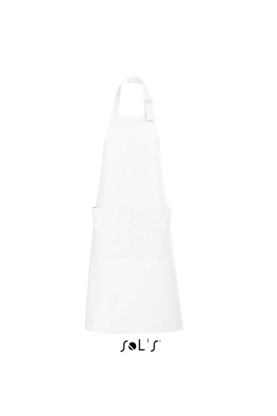 SOL'S GALA - LONG APRON WITH POCKETS Fehér 