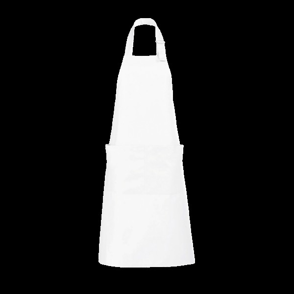 SOL'S GALA - LONG APRON WITH POCKETS Fehér 