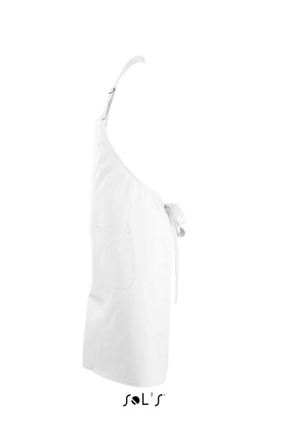 SOL'S GALA - LONG APRON WITH POCKETS Fehér 