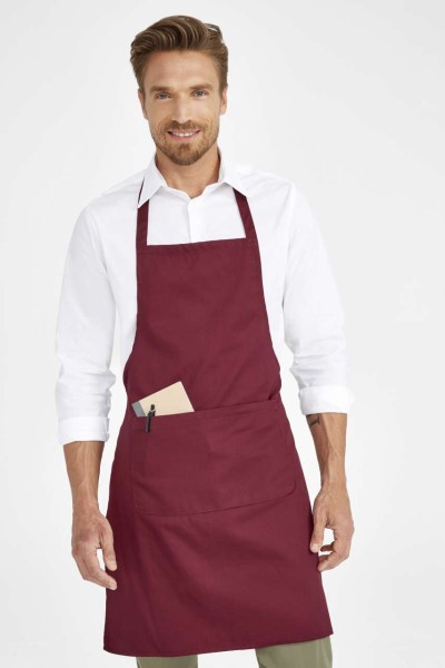 SOL'S GRAMERCY - LONG APRON WITH POCKET Fekete 