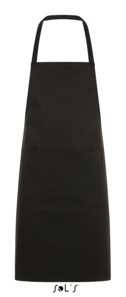 SOL'S GRAMERCY - LONG APRON WITH POCKET Fekete 