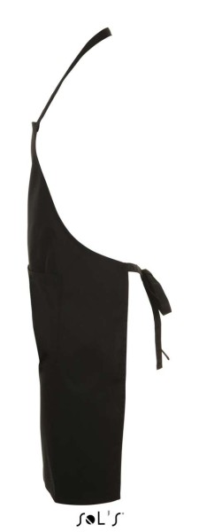 SOL'S GRAMERCY - LONG APRON WITH POCKET Fekete 
