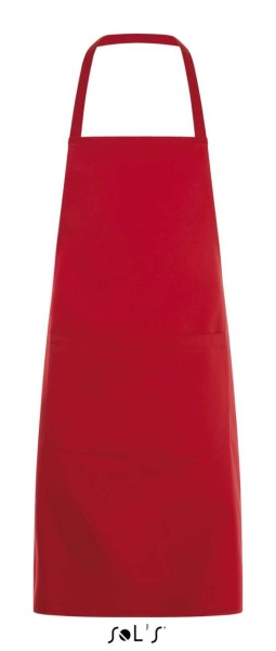 SOL'S GRAMERCY - LONG APRON WITH POCKET Piros 