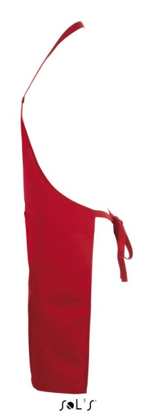 SOL'S GRAMERCY - LONG APRON WITH POCKET Piros 