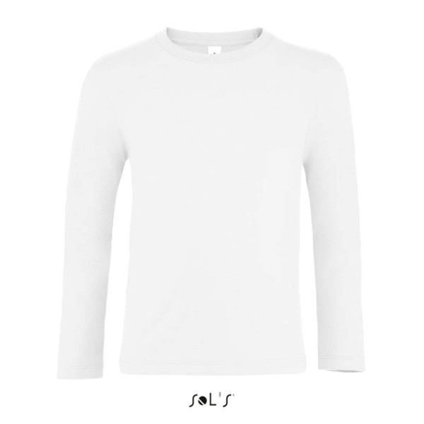 SOL'S IMPERIAL LSL KIDS' - LONG SLEEVE T-SHIRT Fehér 