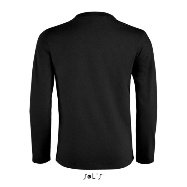SOL'S IMPERIAL LSL KIDS' - LONG SLEEVE T-SHIRT Fekete 
