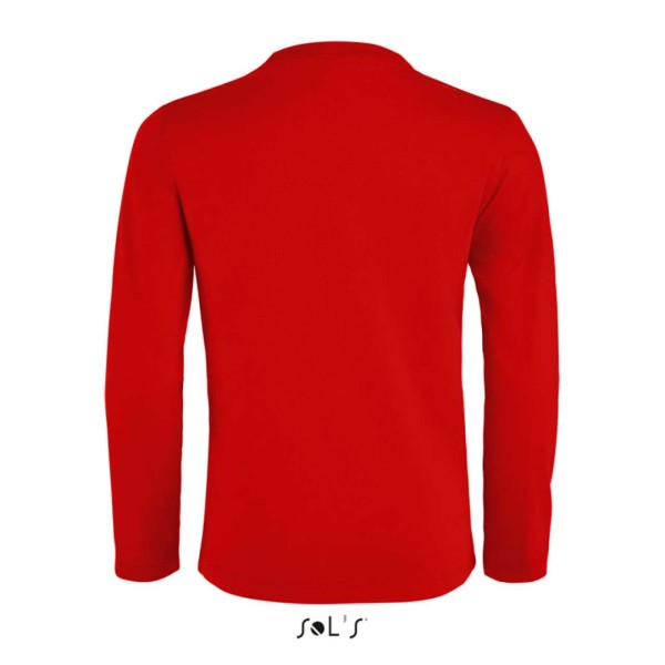 SOL'S IMPERIAL LSL KIDS' - LONG SLEEVE T-SHIRT Piros 