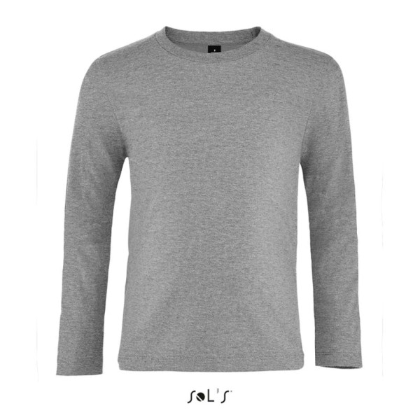 SOL'S IMPERIAL LSL KIDS' - LONG SLEEVE T-SHIRT Szürke 