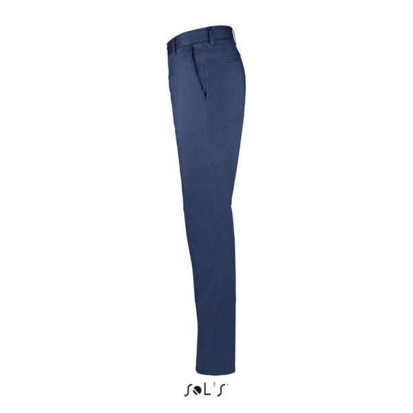 SOL'S JARED MEN - SATIN STRETCH TROUSERS Kék 